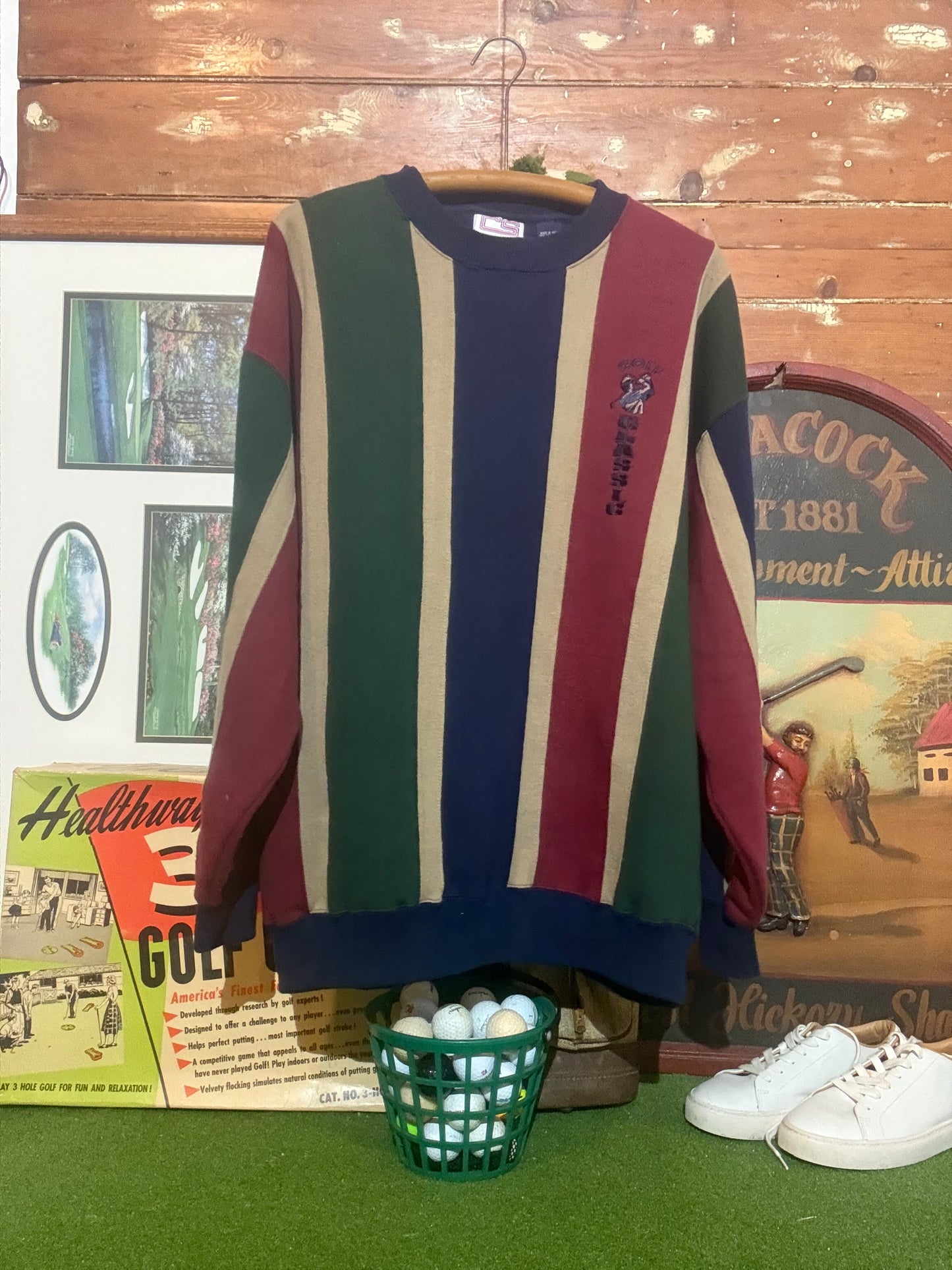 Classic 90’s “Golf Classic” crewneck Sweater (L)