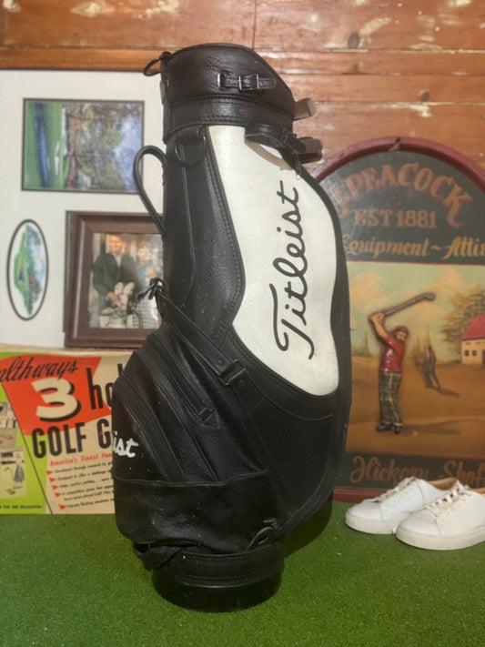 90’s Titleist leather cart bag