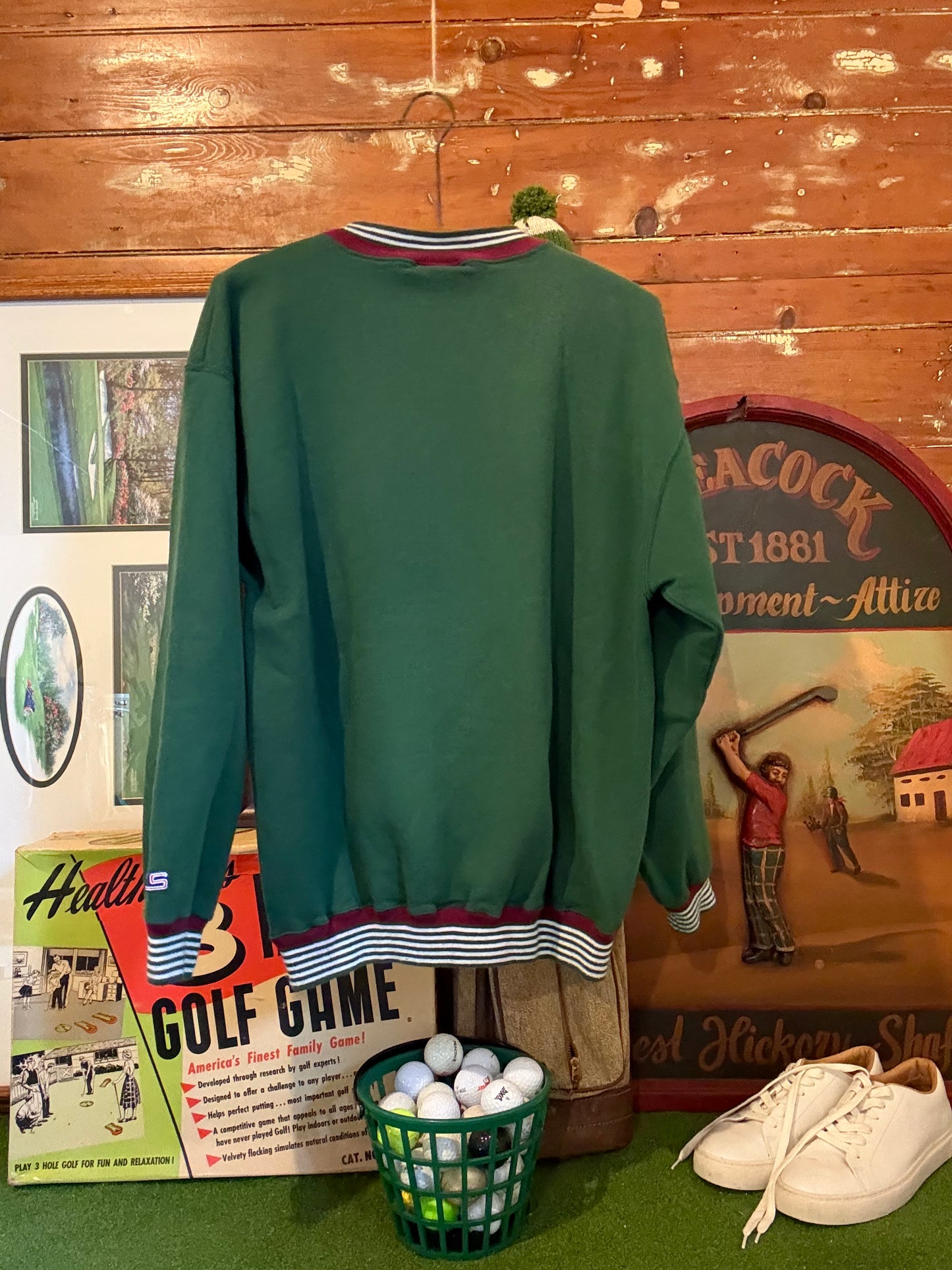 90’s greens collection faded gentleman sweatshirt (L)