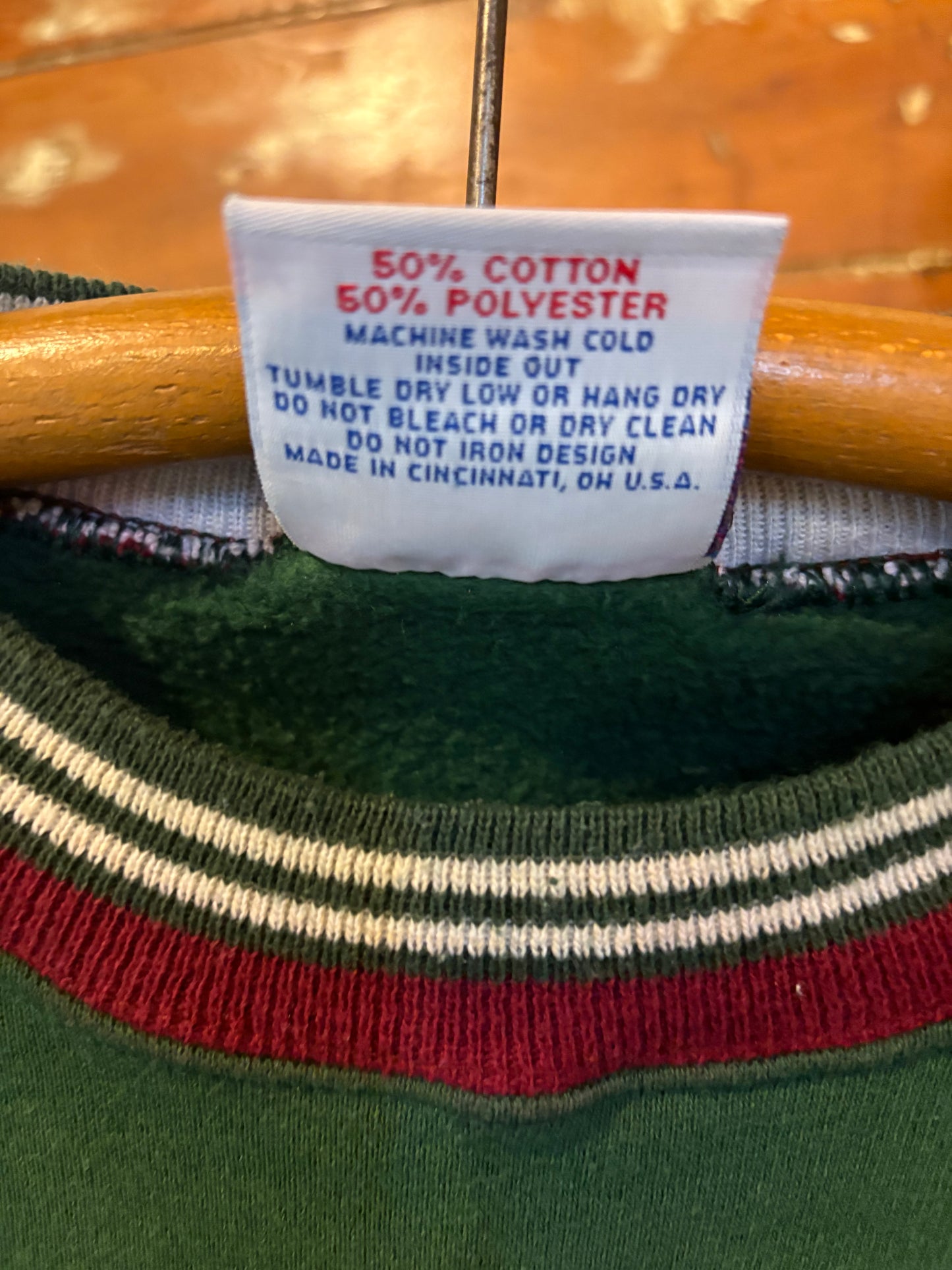 90’s greens collection faded gentleman sweatshirt (L)