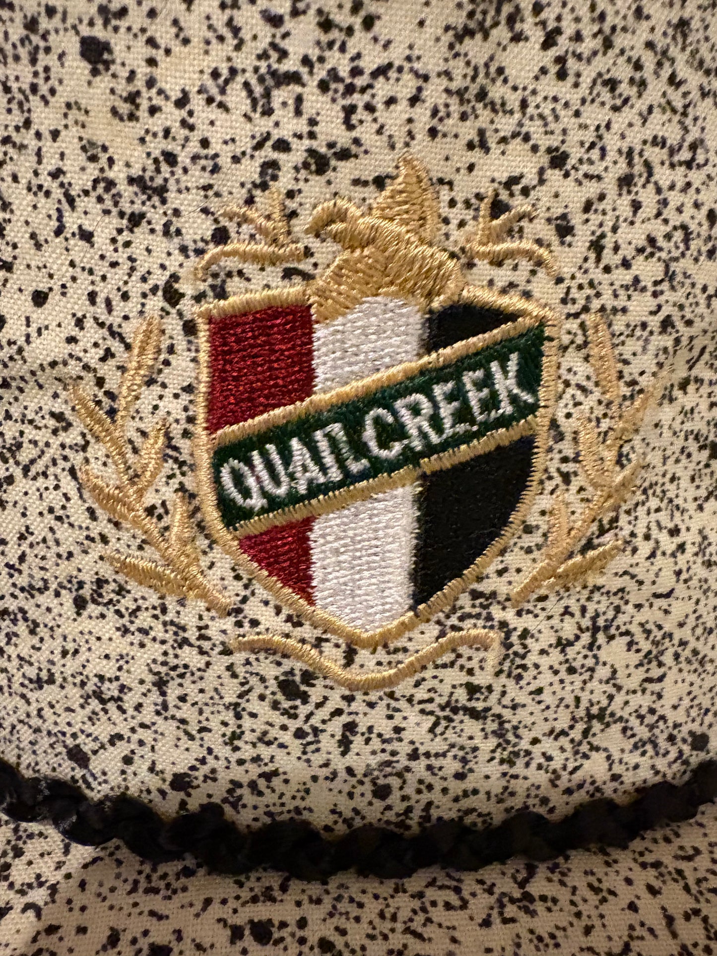 Quail Creek embroidered splatter hat