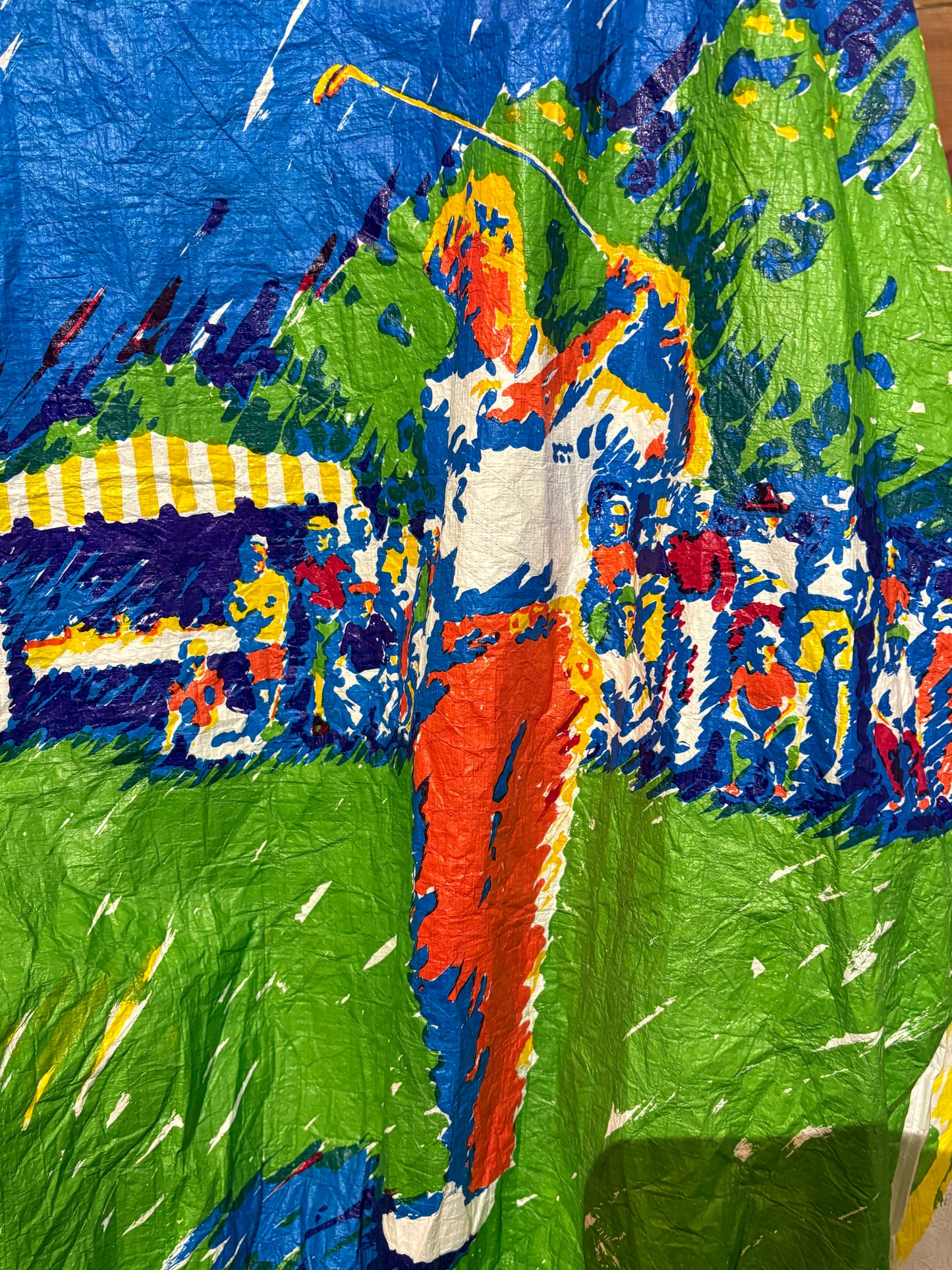 80’s All-over Pastel Art Golf Windbreaker