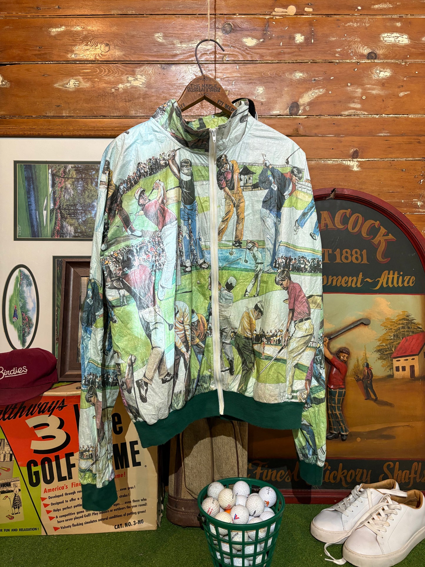 Windbreaker Early 90’s PGA Golfers All-Over Print