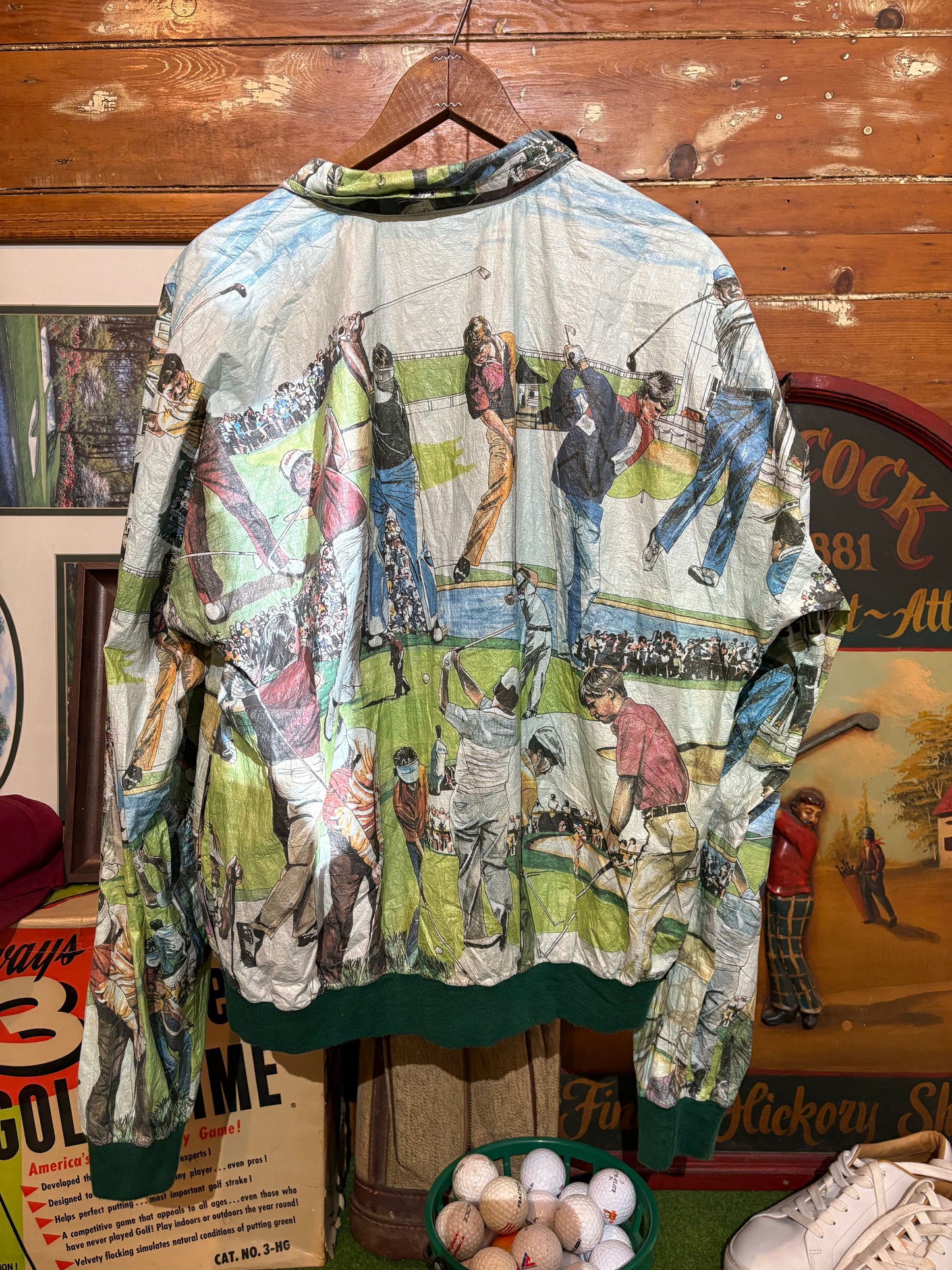 Windbreaker Early 90’s PGA Golfers All-Over Print