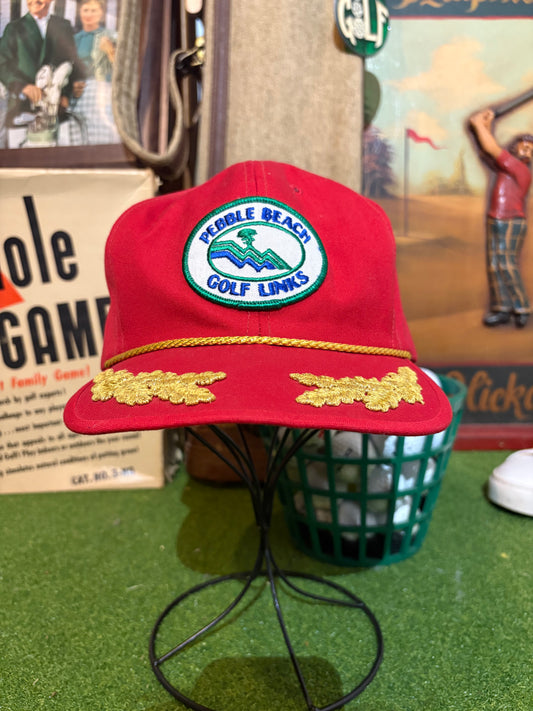 80’s Pebble beach Golf Link Captains Hat