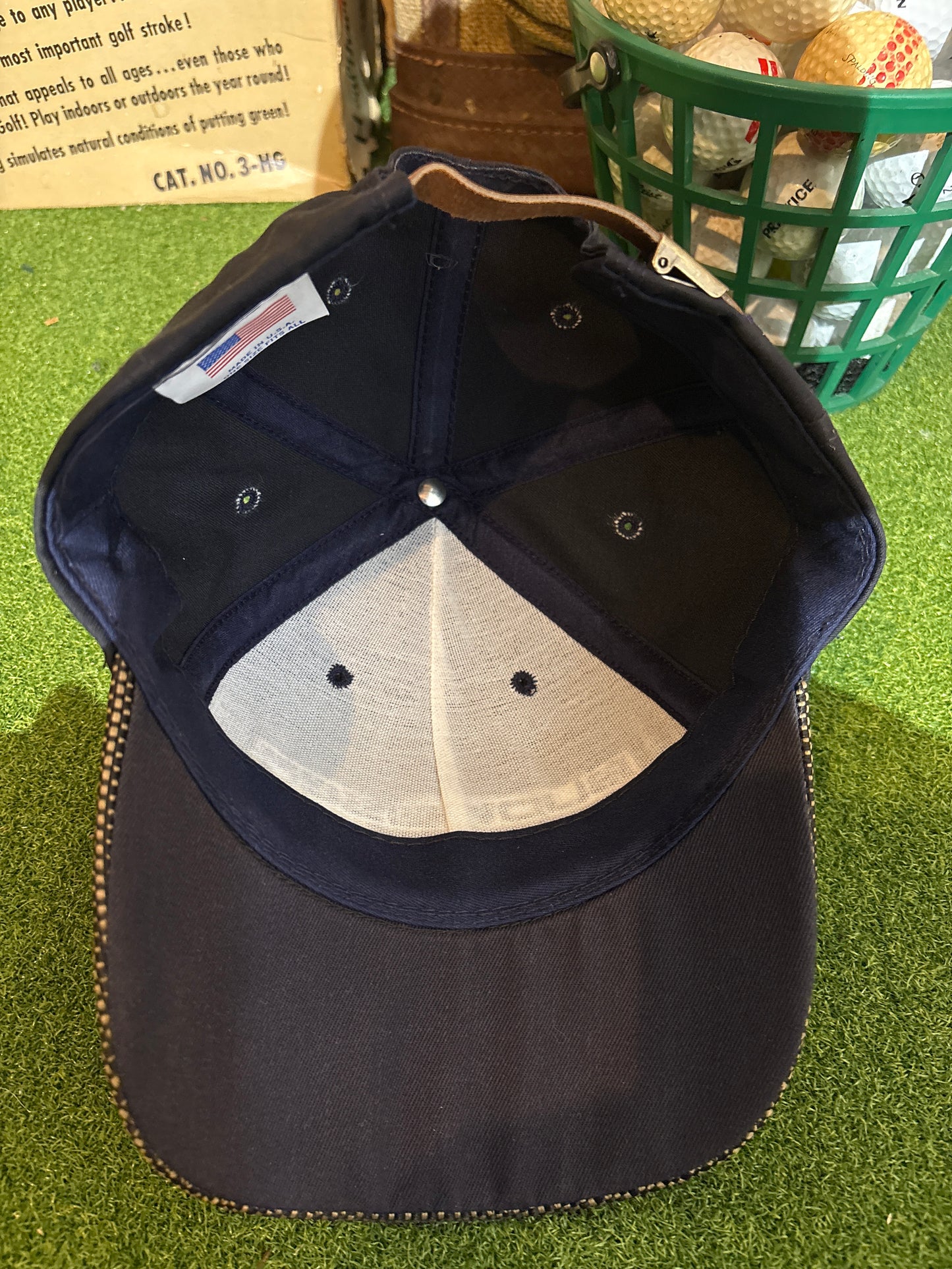 Budweiser golf adjustable leather strapback