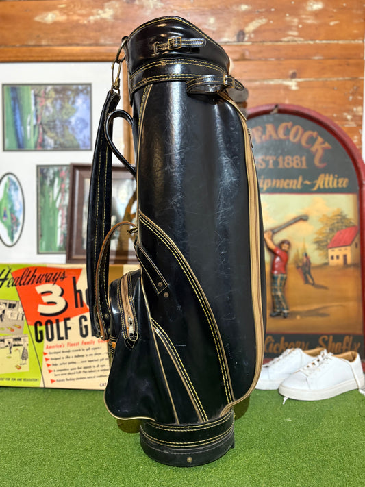 Vintage leather Titleist stand bag
