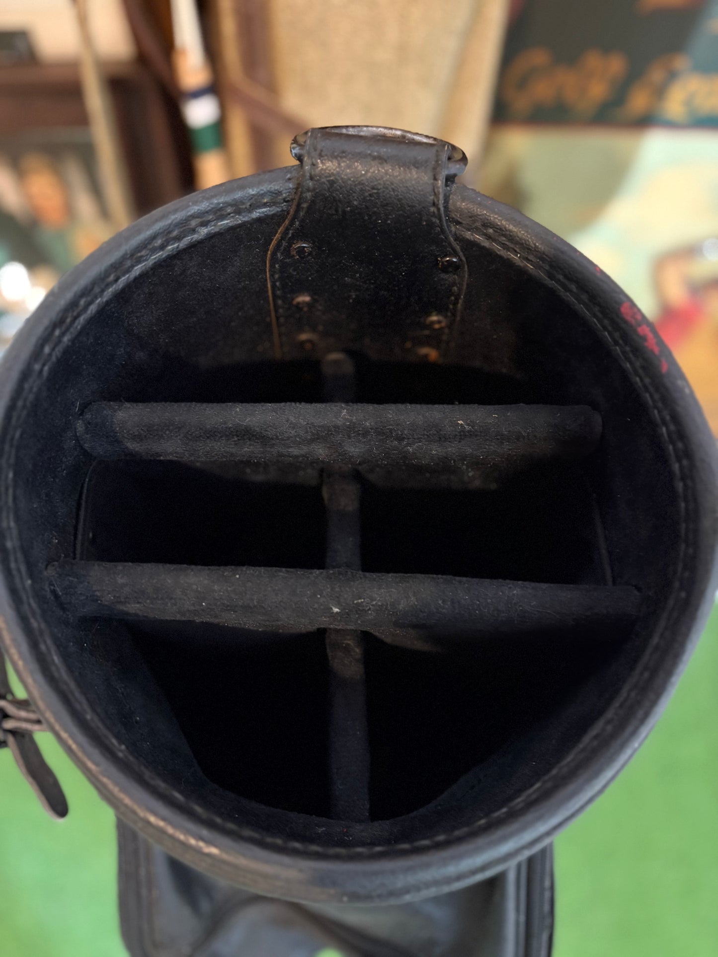 90’s Titleist leather cart bag