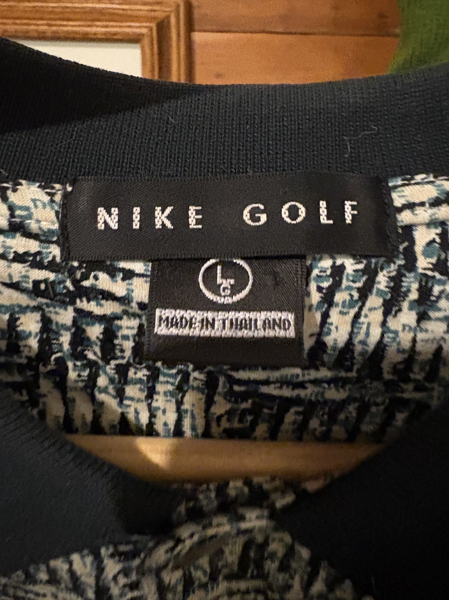 90’s Nike Golf Abstract pattern polo L