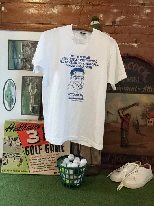 1991 “1st annual Steve Effler invitational pro-am closed-open memorial golf soirée” graphic tee