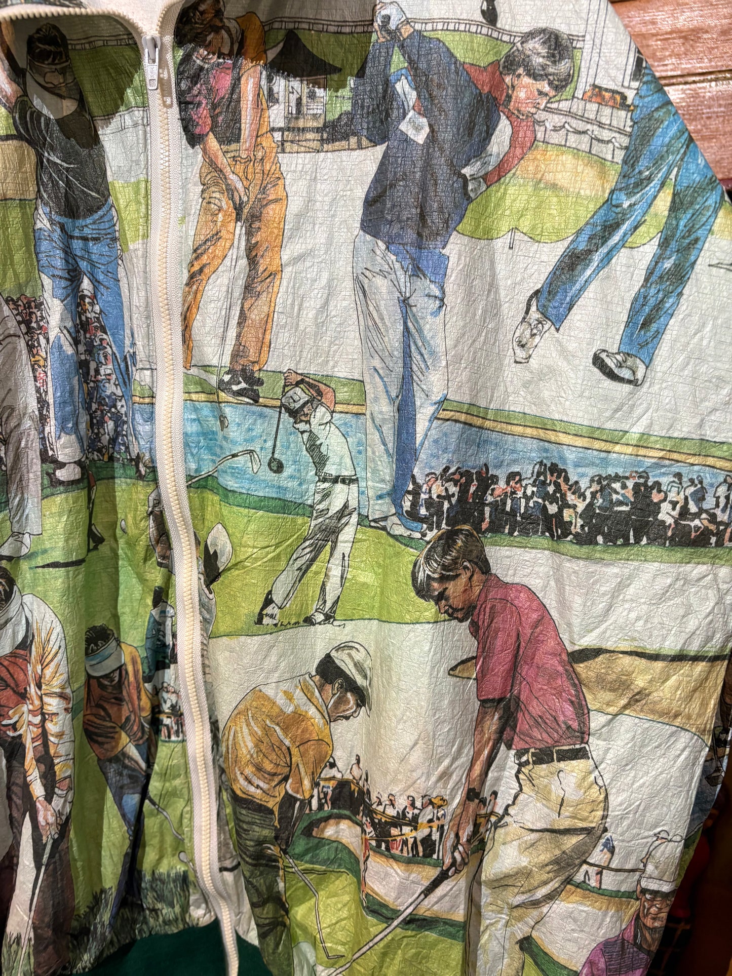 Windbreaker Early 90’s PGA Golfers All-Over Print