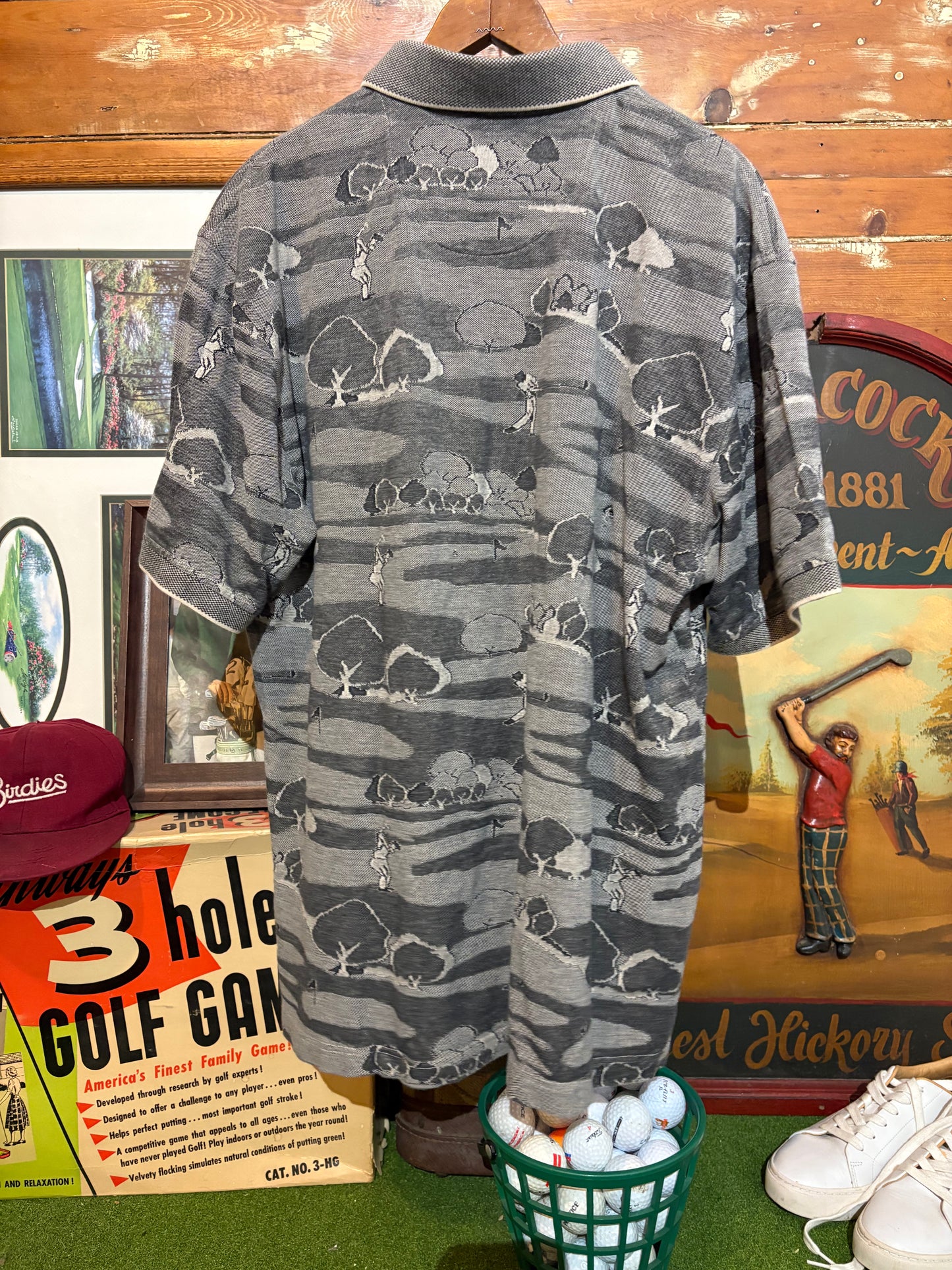 Y2K XL All-over Pattern Mercerized cotton Polo