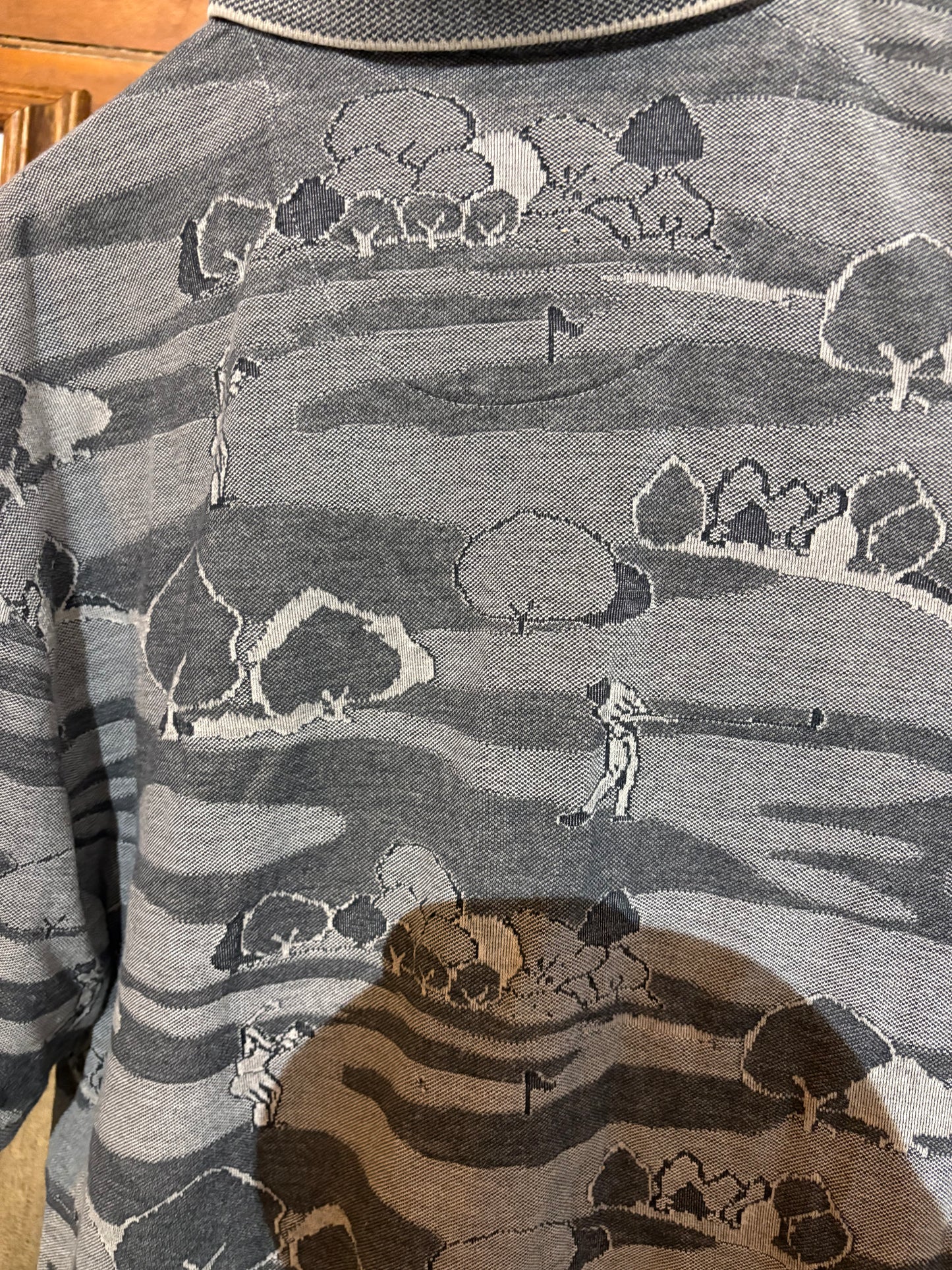 Y2K XL All-over Pattern Mercerized cotton Polo